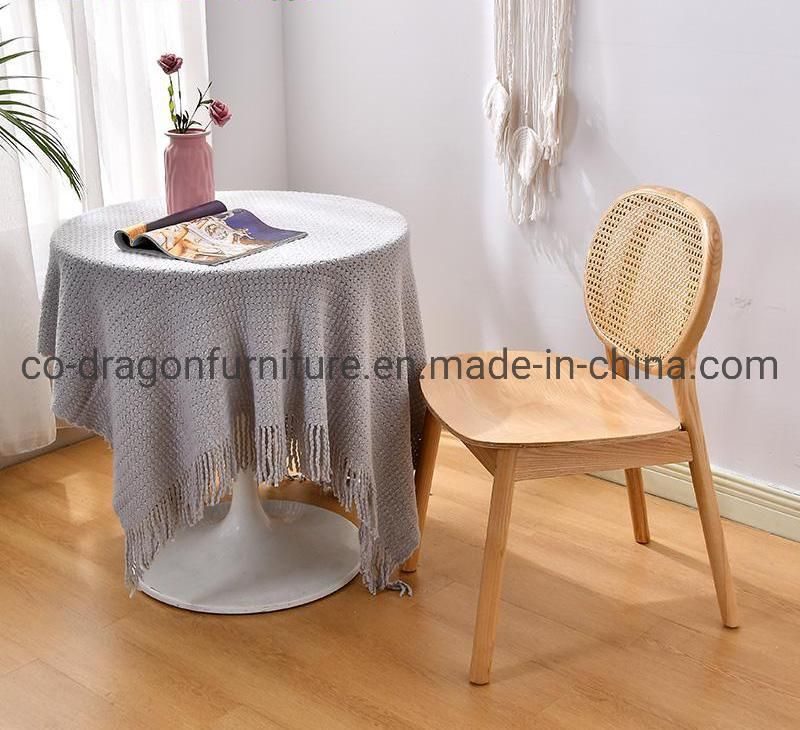 2021 Modern Wooden Dining Furniture Wicker Rattan Dining Chair Sets