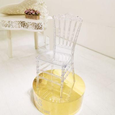 Sawa Wholesale Wedding Party Event Clear Crystal Plastic Resin Acrylic Tiffany Chiavari Chair