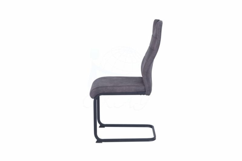 Modern Style Restaurant Dining Chair Dining Chair Metal Leg Velvet Fabric