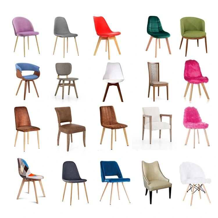 Nordic Modern Fabric Wooden Legs Designs Dining Chair Restaurant Room Dining Chairs