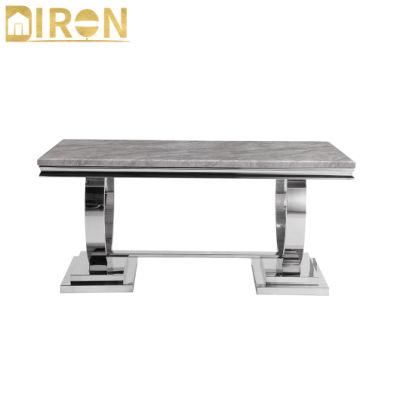 Factory Directly Sell Stainless Steel Frame Hotel Dining Table