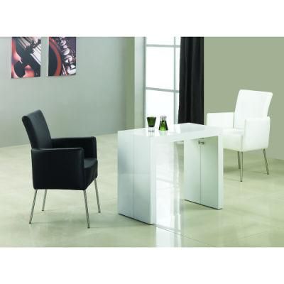 Customized Morden Glass Extend Dining Table