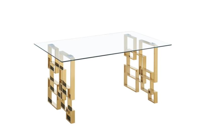Glass Table Modern New Design Dining Table Restaurant Furniture Table