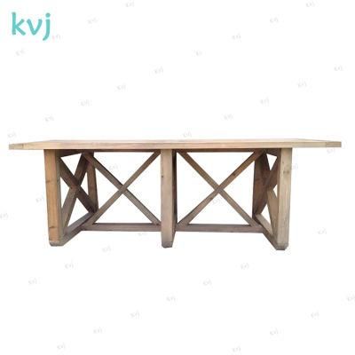 Kvj-7235 Big Vintage Colonial Reclaimed Solid Wood Table