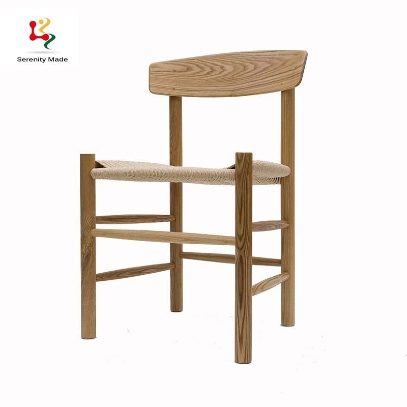 Commercial Restaurant Furniture Wooden Woven Dining Chair
