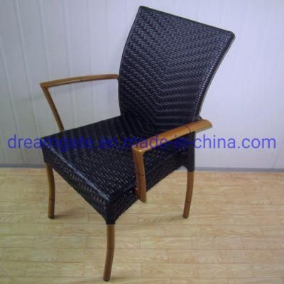 Easily to Put Away Rattan Dining Room Stackable Chair