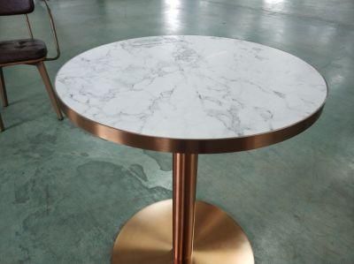 Modern Table with White Marble Top Cheap Wooden Table Top
