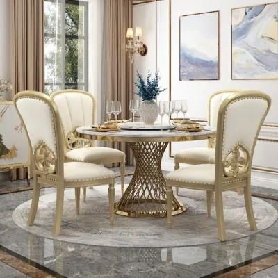 High Quality Beechwood Home Luxury Furniture Set Wooden Dining Chair