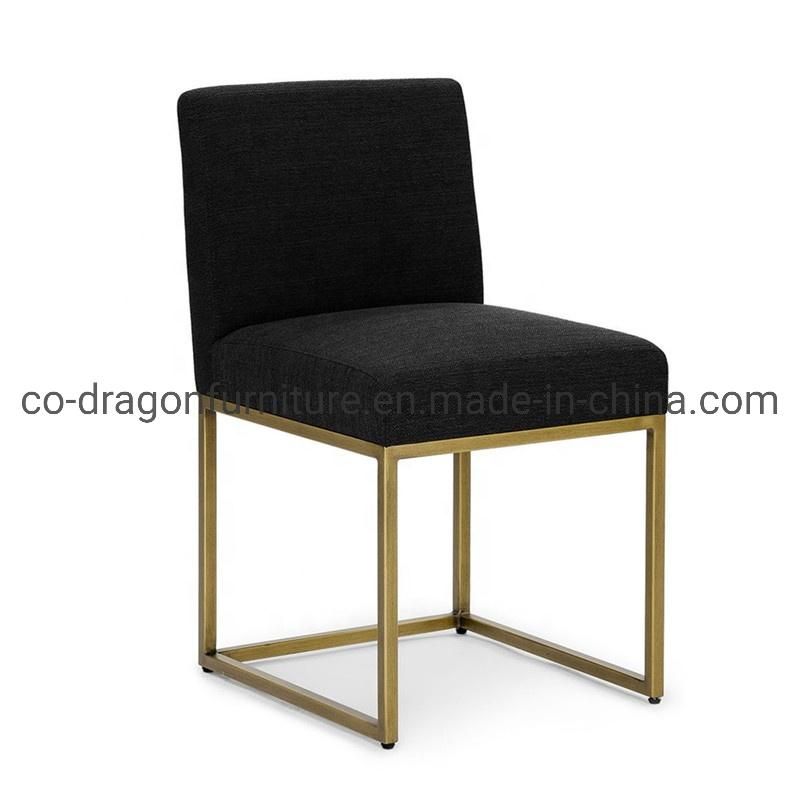 Wholesale Gold Steel Dining Chair with Fabric for Dining Furniture