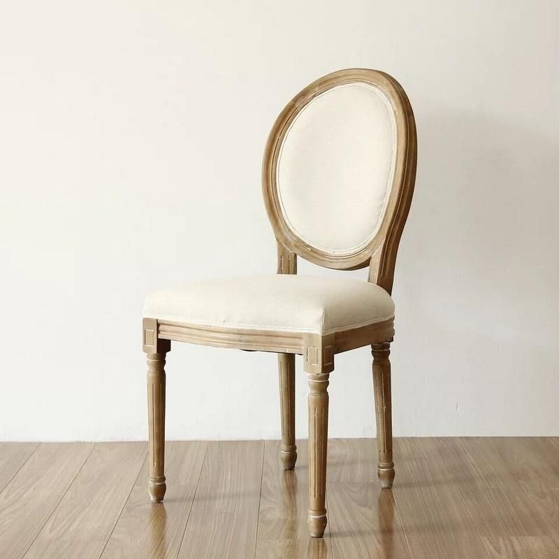 Wholesale Antique Natural Color Wooden Ghost Louis Vix Chair