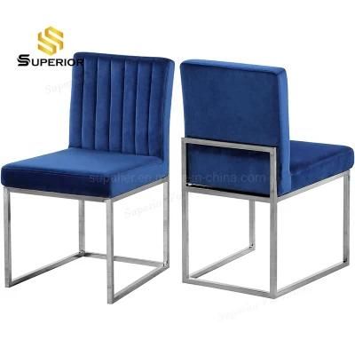 Living Room Low Back Dining Chairs with Stainless Steel Base