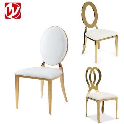 2022 Hot Sale Foshan Factory Stacking Wedding Banquet Stainless Steel Chair