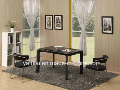 High Glossy Glass Dining Table Extendable Rectangle Home Furniture