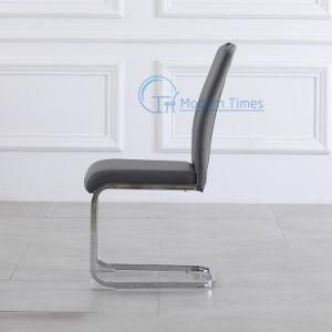 Leather Upholstered Seat High Back Restaurant Outdoor Dining Chair