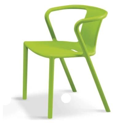 Stackable Plastic Dining Armchair Outdoor Chair Restaurant Chairs for Outdoor Dining