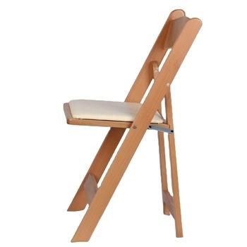 Hot Sale Foldable Solid Wooden with PU Seat Event Hire Chair