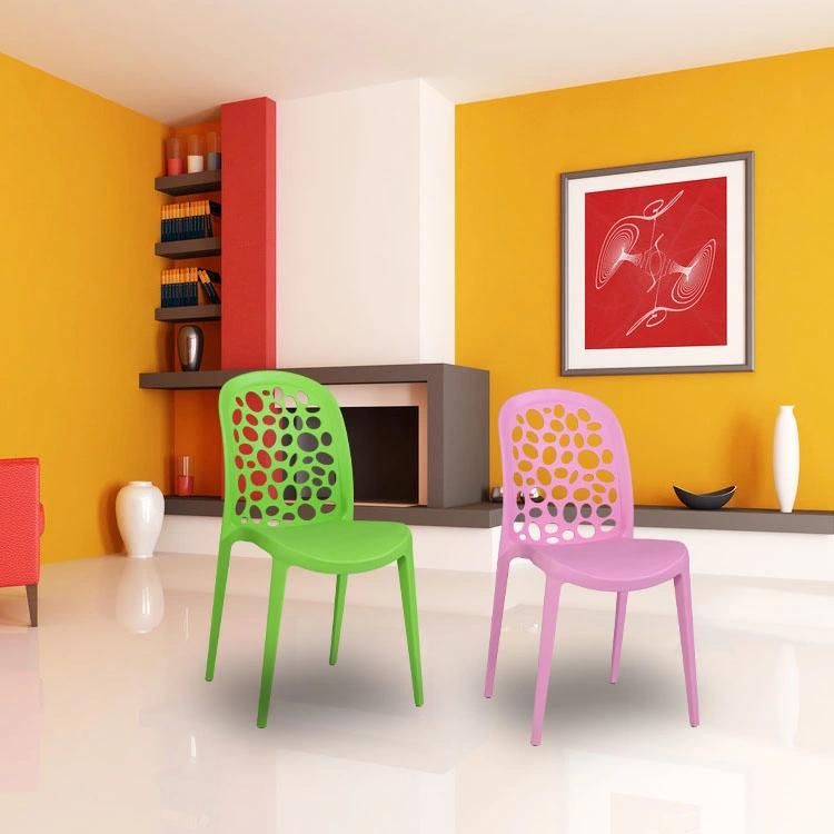 Wholesale Cheap Dining Room Furniture Colored Stackable Dining Plastic Chairs