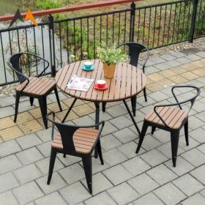 Restaurant Furniture Outdoor Modern Metal Dining Tables Set