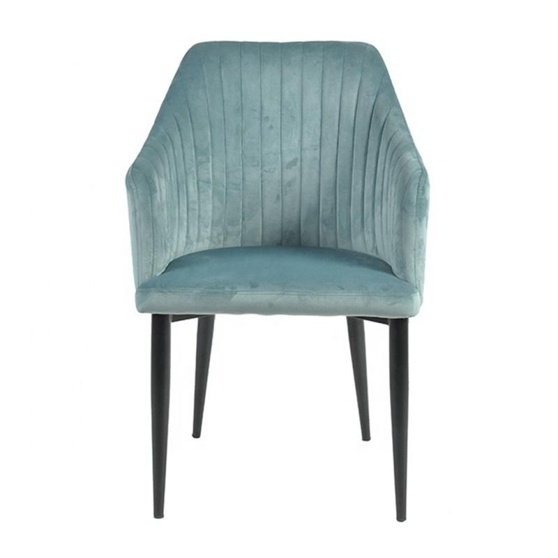 Modern New Design Dining Room Furniture Multicolor Fabric Velvet Back Dining Chair
