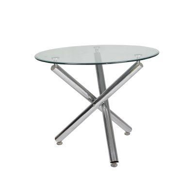 Luxury Dining Table Tempered Glass Top for Home Hotel