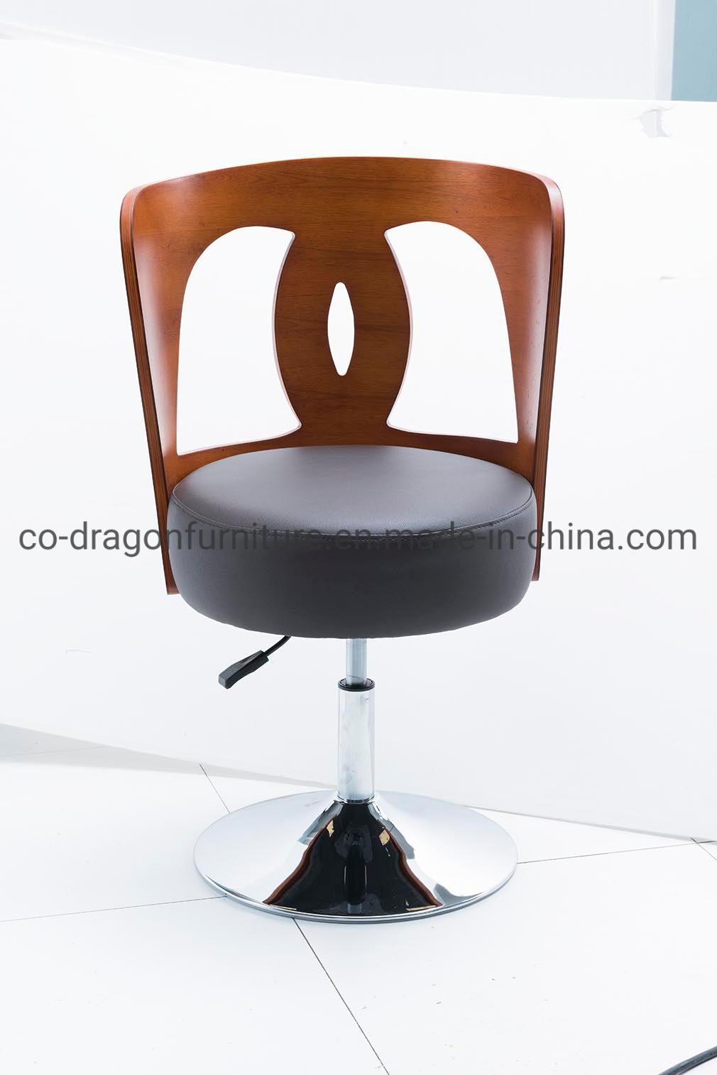 Modern High Quality Swivel Adjustable Lift Wooden Leisure Bar Chair