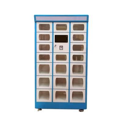 Intelligent Steel Refrigerated Lockers Food Delivery Electronic Restaurant Locker