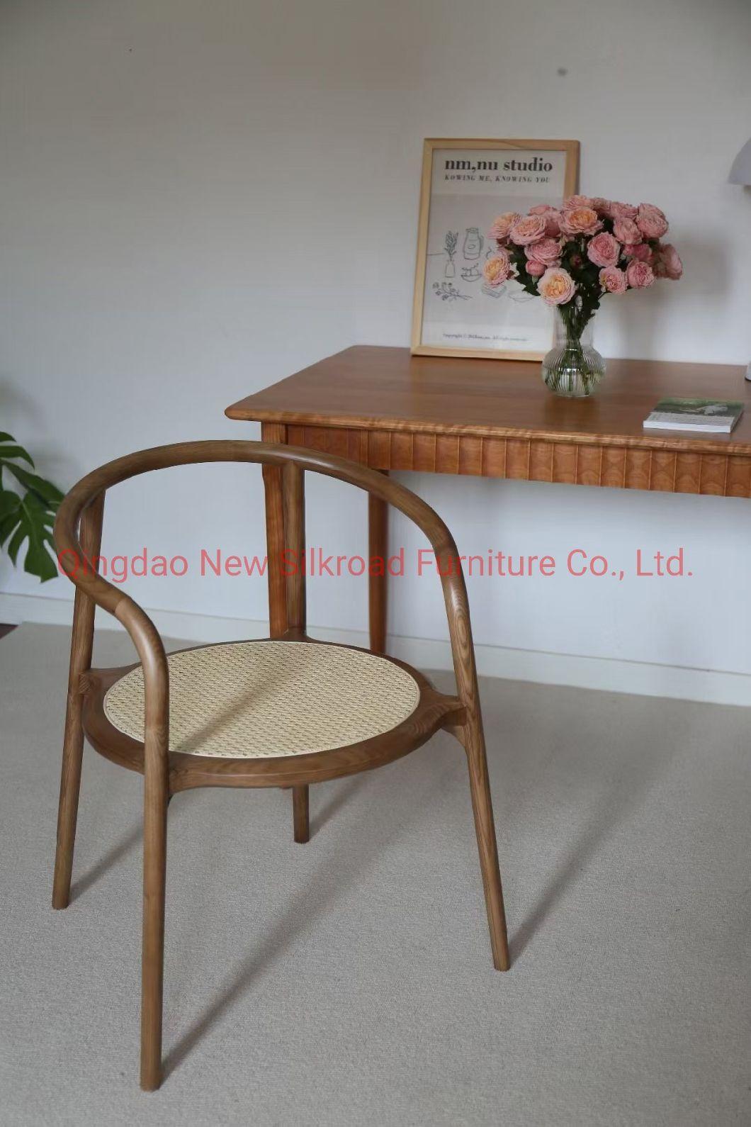 Factory Price Wholesale Modern Furniture Solid Oak/Elm Wooden Wedding Chair Banquet Chair Bent Wood Restaurant Dining Chair for Dining Room Furniture