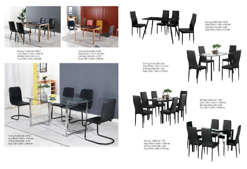 China Wholesale Modern Home Furniture Metal Legs PVC Seat Commercial Restaurant Dining Room Chair