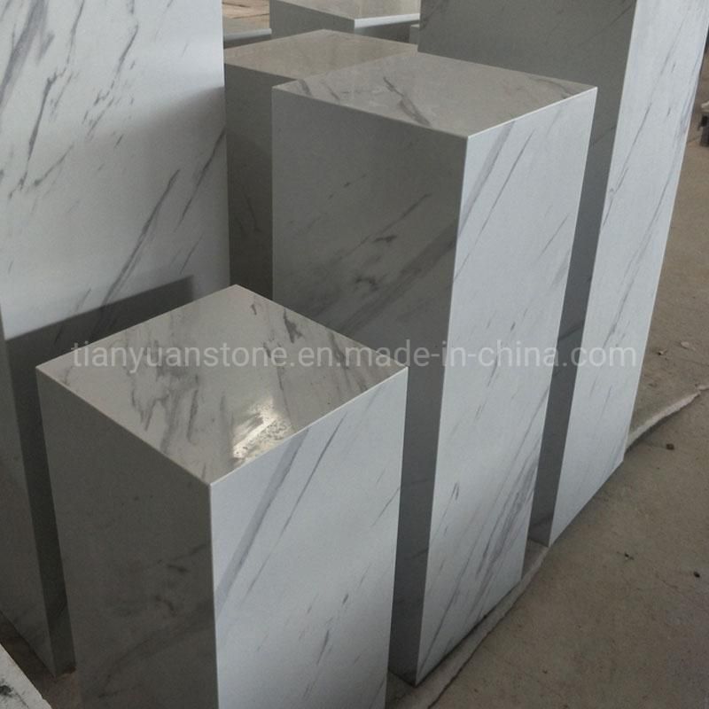 Shop Fittings and Display Marble Pedestal Showcase Platform Stand