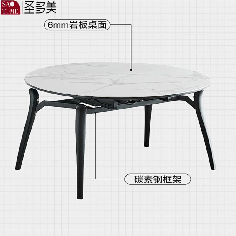 Unique Modern Steel Foundation Slate Dining Table