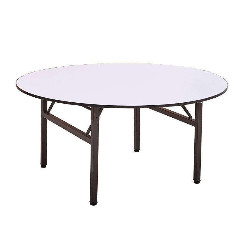 Hot Sales White Folding Dining Table Big Round Banquet Table