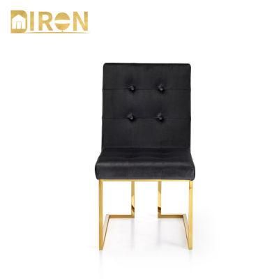 China Wholesale Modern Home Velvet Furniture Upholstered Dining Chairs