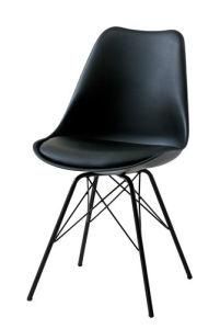 Nordic Style PP Seat with Metal Legs Dining Living Room Chair