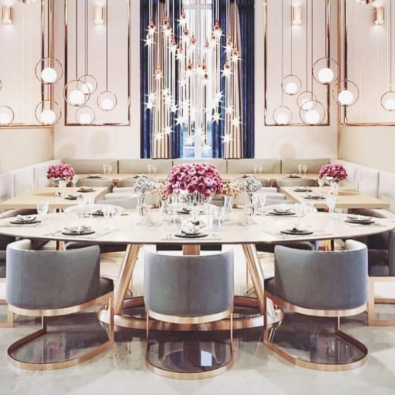 Gold Luxury Stainless Steel Wedding Banquet Chair Chairs for Wedding Event