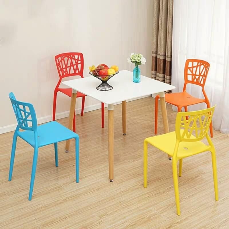 Outdoor Cheap Price Colorful Wholesale Sillas Modern Stackable PP Restaurant Cafe Plastic Dining Chairs
