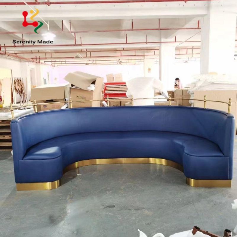 High Quality U Shape Circular Cafe Restaurant Booth Seating