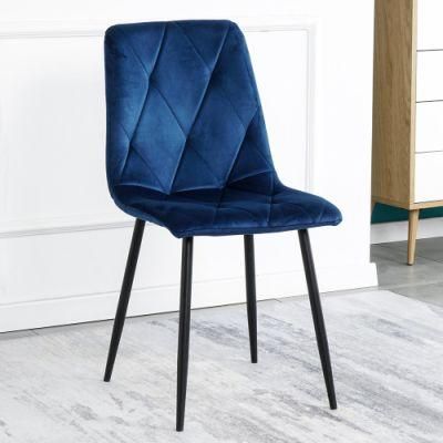 Light Luxury Cheap Price Modern Dining Chairs Upholstered Velvet Chairs