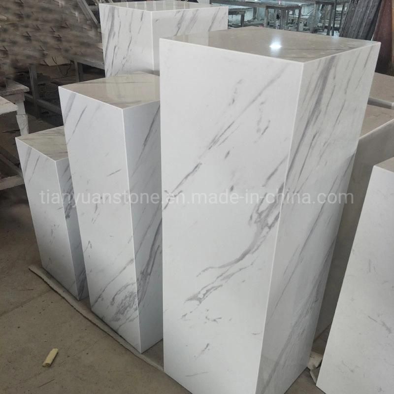 Customized Square Marble Display Pedestal Plinth