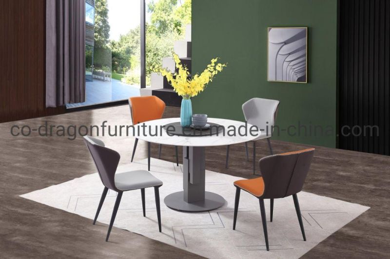 Steel Legs Modern Dining Table Sets for Home Furniture