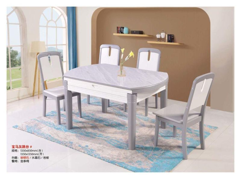 Commercial Modern Home Furniture Rectangle Round Dining Room Furniture Sets