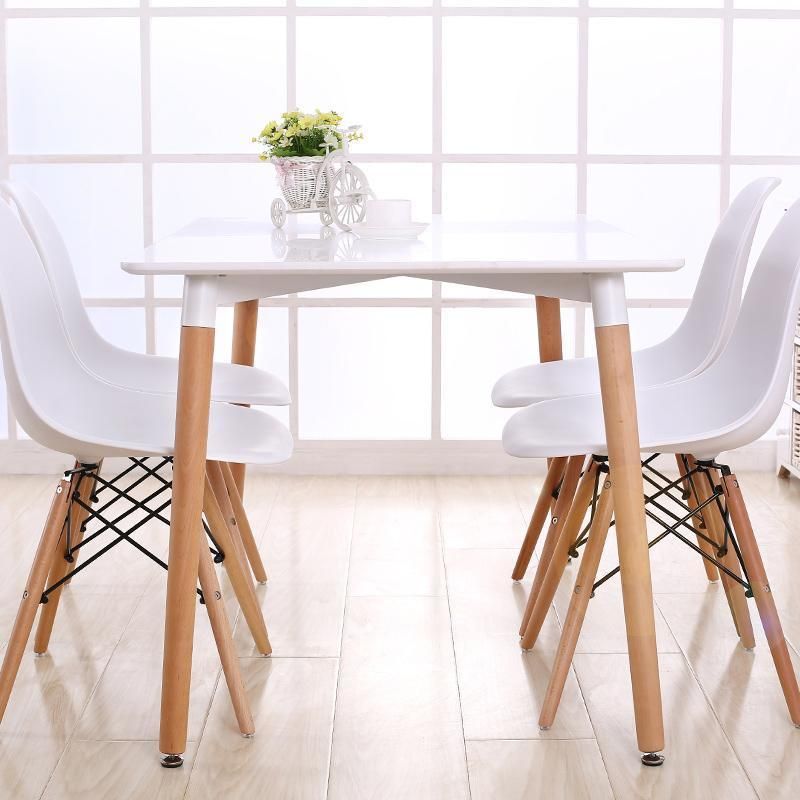 Dining Table with Chairs Comedores 6 Sillas Modern MDF Wood Dining Room Set