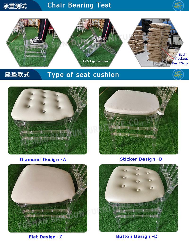 Top Quality Korea PC Resin Acrylic Clear Chair for Wedding Event Dining Furniture