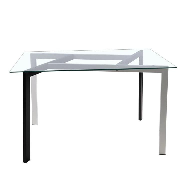 New Product Furniture Stylish Black Glass Dining Room Table