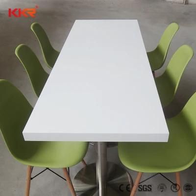 Solid Surface Dining Room Rectangle Modified Acrylic Solid Surface Table Top
