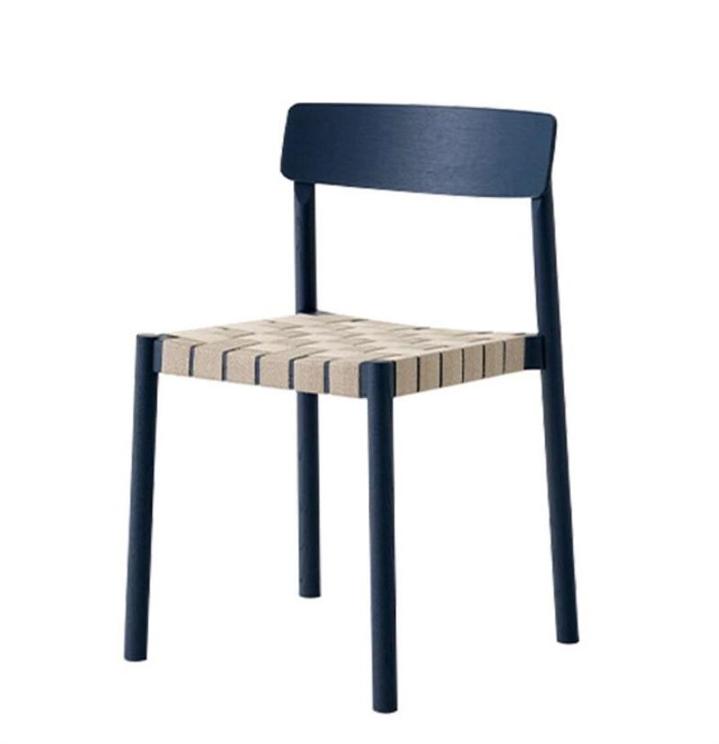 Factory Direct Sale Modern Dining Room Furniture Linen Webbing Wooden Chair