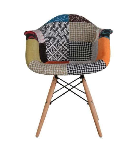 2021 Modern Design Cheap Home Furniture Dining Room Chairs Beech Wood Legs Colorful Fabric Dining Chair