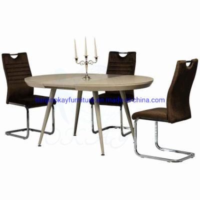 Okay Nordic Modern Dining Room Furniture 4 6 Seats Dining Table MDF Dining Table and Chair