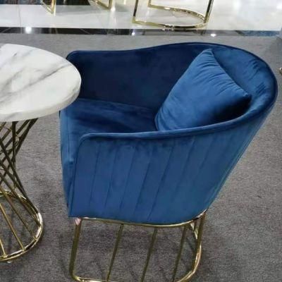 Soft Colorful Velvet Leisure Dining Chair