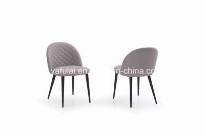 Crystal Powder Coating Metal PU Dining Chair for Restaurant Furniture
