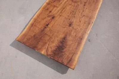 Live Edge Solid Wood Table Top /Walnut Butcher Block Top /Custom Size Epoxy Resin River Table/ Natural Wood Table